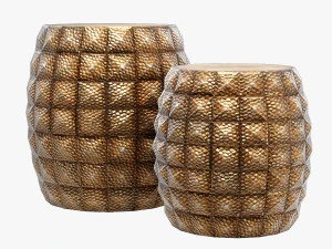 방갈로 로즈 간트 2피스 스툴 세트 3D 모델