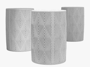 Bungalow rose ruyle garden stool 3Dモデル