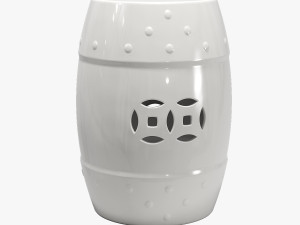 Charlton home gagnon glazed ceramic garden stool 3D 모델