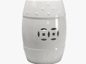 Charlton home gagnon glazed ceramic garden stool 3D Model