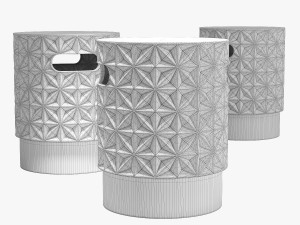 Ebern designs cherryl grid garden stool 3D Model