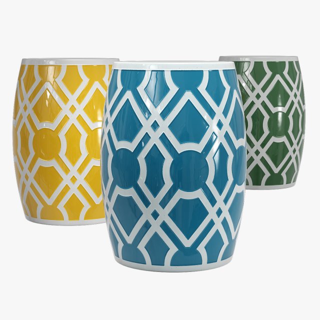 Emissary home lbyrinth garden stool 3D 模型 .c4d .max .obj .3ds .fbx .stl .blend 