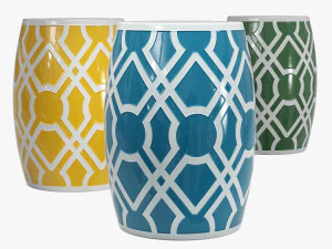 밀사 집 미궁 정원 의자 3D 모델