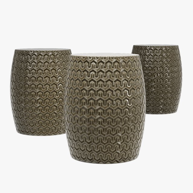 George oliver jason pristine garden stool 3D Model .c4d .max .obj .3ds .fbx .stl .blend 