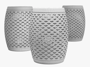 Highland dunes sylvan garden stool 3D Model