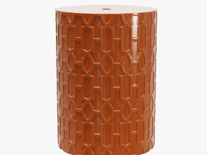 Homebeez round ceramic garden stool 3D 模型