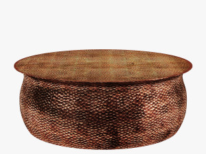 Horizon interseas hammered end and coffee table rose gold 3D Модель