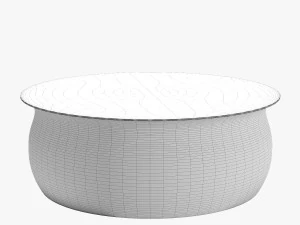 Horizon interseas hammered end and coffee table rose gold 3D Model