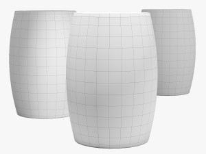 Idzior furniture quadra ceramic garden stool Model 3D
