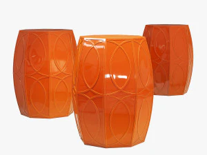 Kathy Kuo casa moderna banqueta de jardim com treillage na praia costeira Modelo 3D