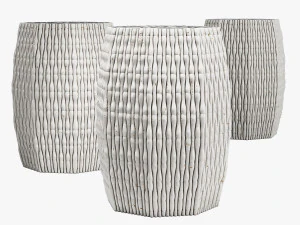 Kathy Kuo home ravi global bazaar порцеляновий бамбуковий табурет 3D Модель