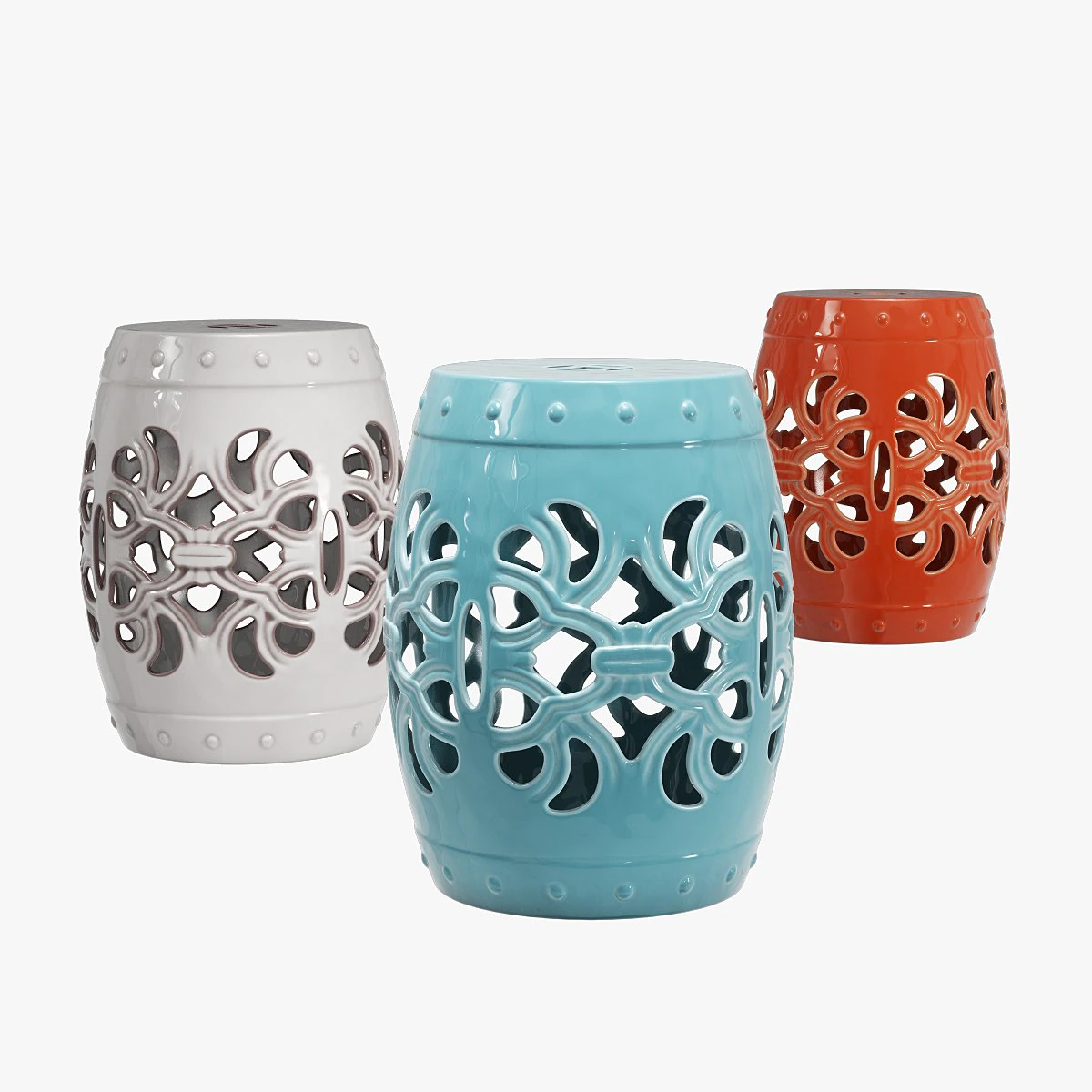 Mercury row donofrio garden stool 3D Model .c4d .max .obj .3ds .fbx .stl .blend