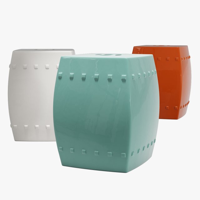 Mercury row knudson garden stool 3D 모델 .c4d .max .obj .3ds .fbx .stl .blend 
