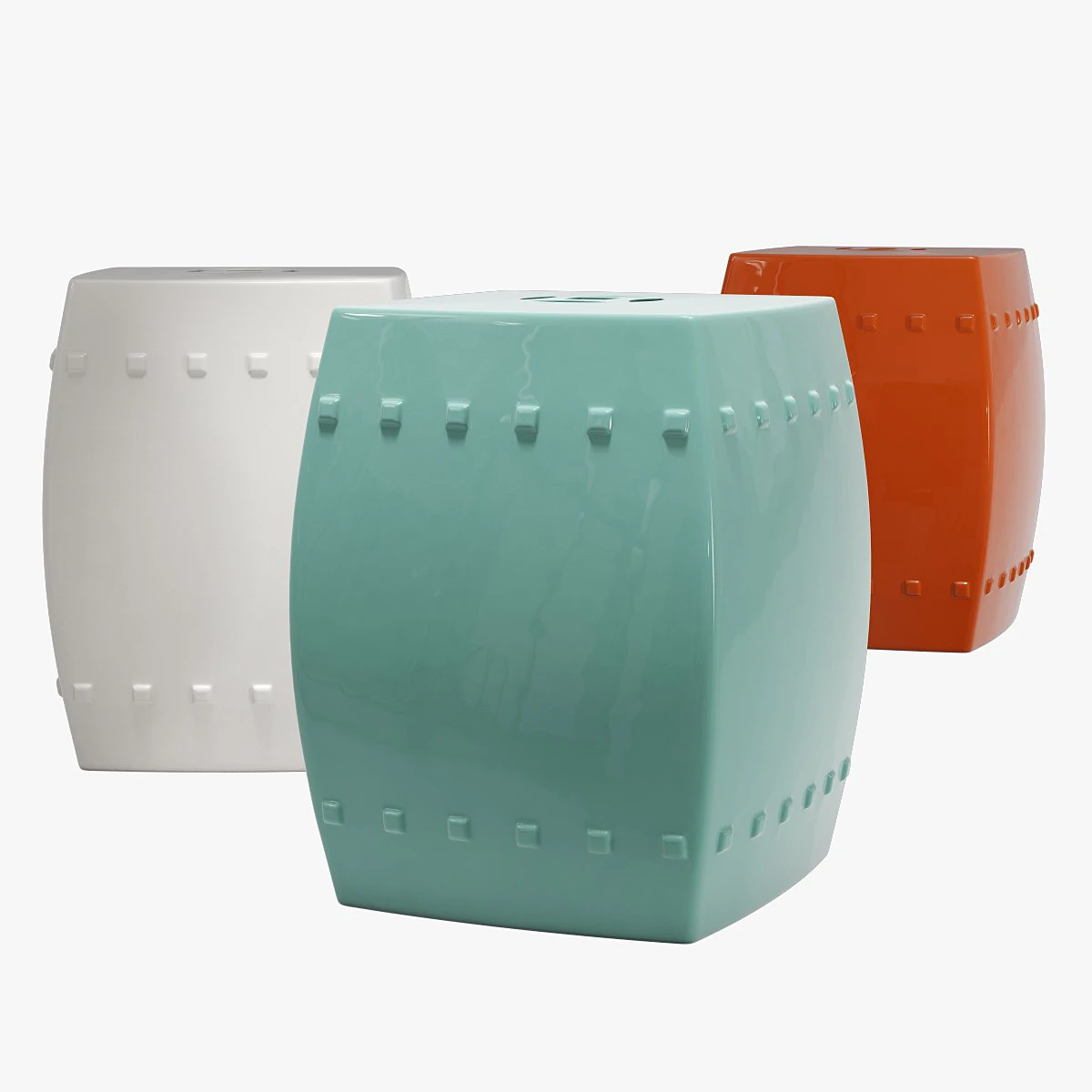 Mercury row knudson garden stool 3D Model .c4d .max .obj .3ds .fbx .stl .blend 