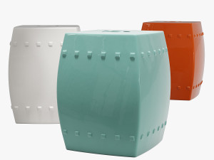 Mercury row knudson garden stool 3D Model