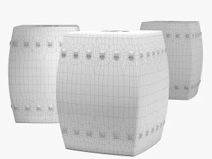 Mercury row knudson garden stool 3D Model