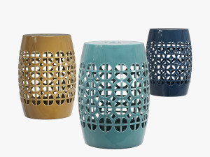 Mistana keswick garden stool 3D Model