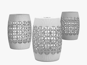 Mistana keswick garden stool 3D Model