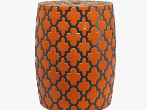 New pacific direct quatrefoil garden stool 3D Модель