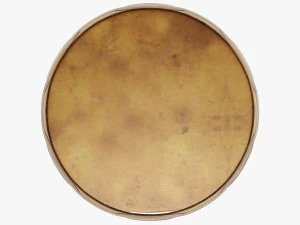 Rouge dekor kaplumbağa altın tabure 3D Model