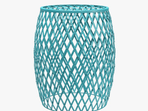 Safavieh steve matte strips accent stool 3D 모델