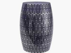 Sagebrook home ceramic garden stool 3D Model