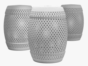 Willa arlo interiors rivera garden stool Modello 3D