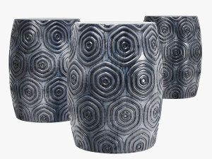 World menagerie dora ceramic garden stool 3D Model