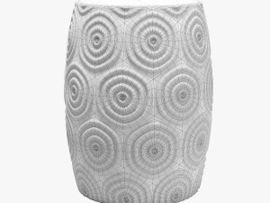 World menagerie dora ceramic garden stool 3D Model
