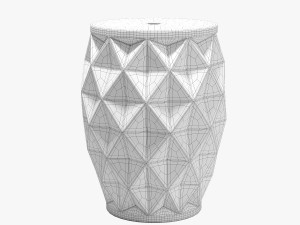 Wrought studio marita ceramic garden stool 3D 모델