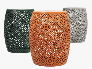 Zentique lorin garden stool Modello 3D
