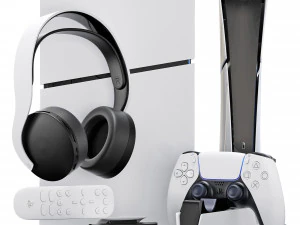 Sony Playstation 5 slim set 1 3D Model