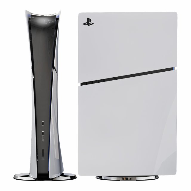 Sony playstation 5 slim 3D Model .c4d .max .obj .3ds .fbx .stl .blend 