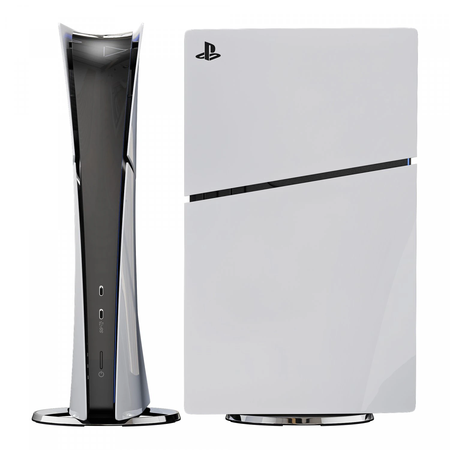 Sony playstation 5 slim 3D Model .c4d .max .obj .3ds .fbx .stl .blend 