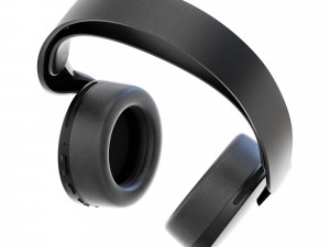 Sony pulse 3d black wireless headset 3D Model