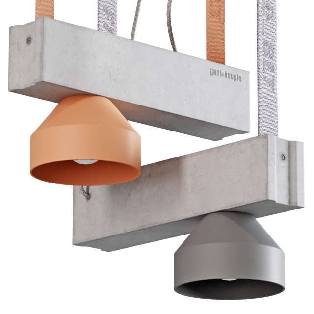 Pluskouple block ceiling lamp 3Dモデル .c4d .max .obj .3ds .fbx .stl .blend 