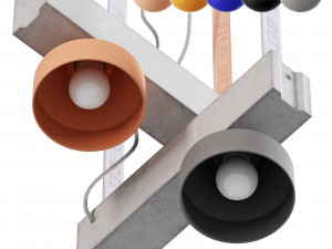 Pluskouple block ceiling lamp 3Dモデル