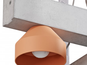 Pluskouple block ceiling lamp 3Dモデル