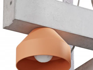 Pluskouple block ceiling lamp 3D Model