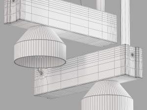 Pluskouple block ceiling lamp 3Dモデル