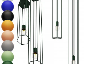 Pluskouple lines hex 3D Model