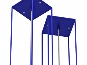 Pluskouple lines square 3D 모델