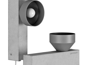 Pluskouple block wall and table lamp 3D मॉडल