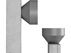 Pluskouple block wall and table lamp 3D Model