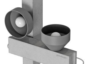 Pluskouple block wall and table lamp 3D Model