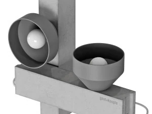 Pluskouple block wall and table lamp 3D Model
