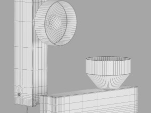 Pluskouple block wall and table lamp 3D Model
