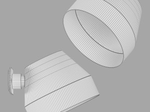 Pluskouple cap wall lamp 3D Model