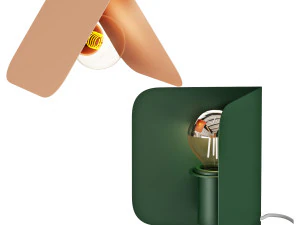 Ditambahkouple coirner dinding dan lampu meja Model 3D