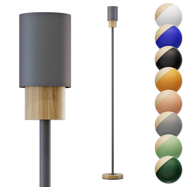 Pluskouple SO5 floor lamp 3D Model .c4d .max .obj .3ds .fbx .stl .blend 